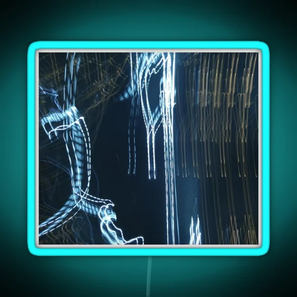 Light Trail In The Night Sky RGB Neon Sign