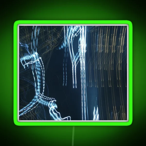 Light Trail In The Night Sky RGB Neon Sign
