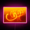 Dynamic RGB LED display art creating stunning light trail effects