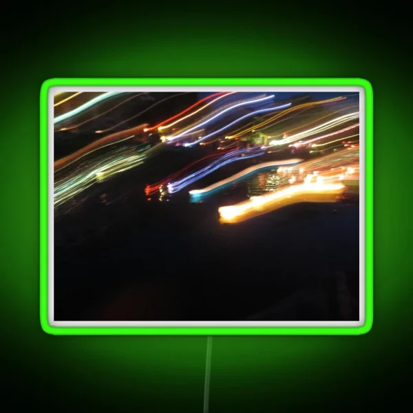 Light Trails At Night RGB Neon Sign