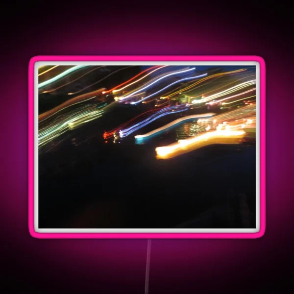 Light Trails At Night RGB Neon Sign
