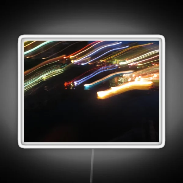 Light Trails At Night RGB Neon Sign