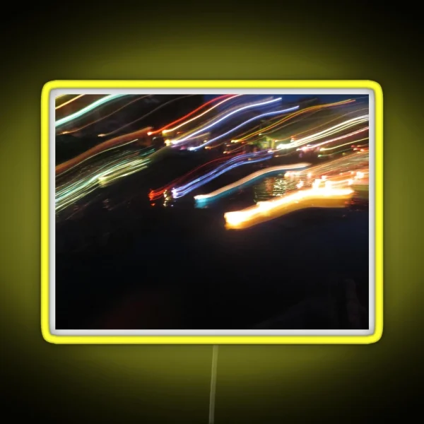 Light Trails At Night RGB Neon Sign