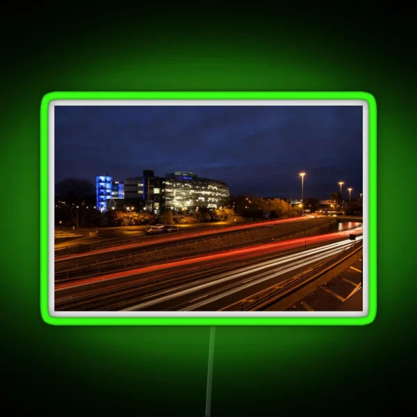 Light Trails At Northumbria University RGB Neon Sign