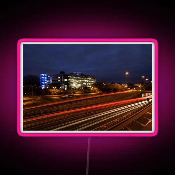 Light Trails At Northumbria University RGB Neon Sign