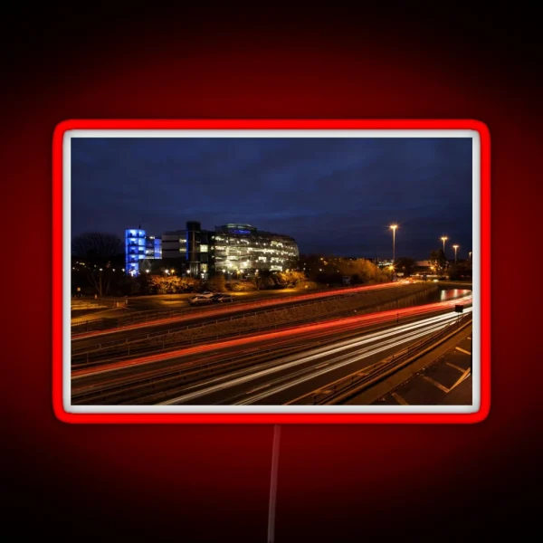 Light Trails At Northumbria University RGB Neon Sign