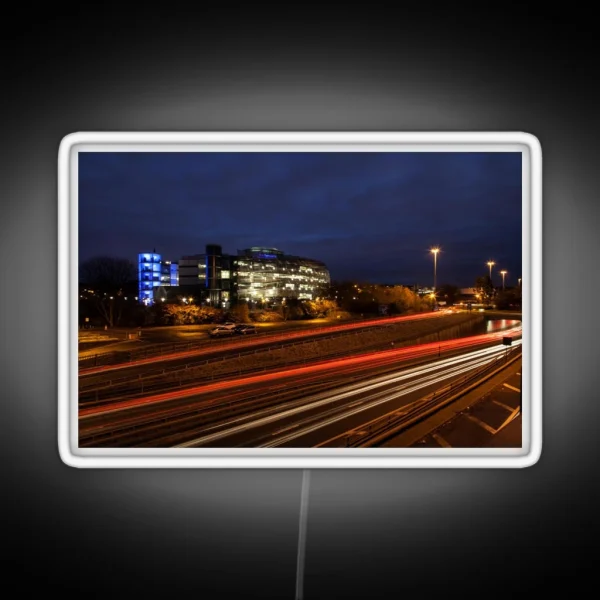 Light Trails At Northumbria University RGB Neon Sign