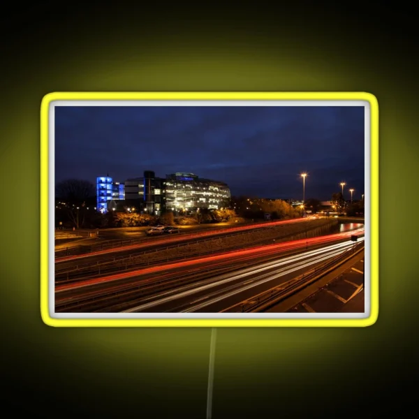 Light Trails At Northumbria University RGB Neon Sign