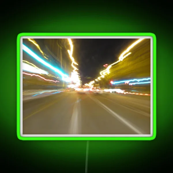 Light Trails Macquarie St Hobart RGB Neon Sign