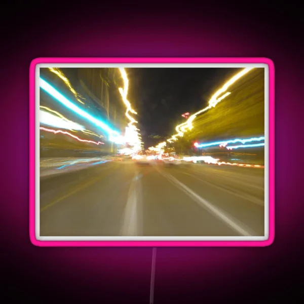 Light Trails Macquarie St Hobart RGB Neon Sign
