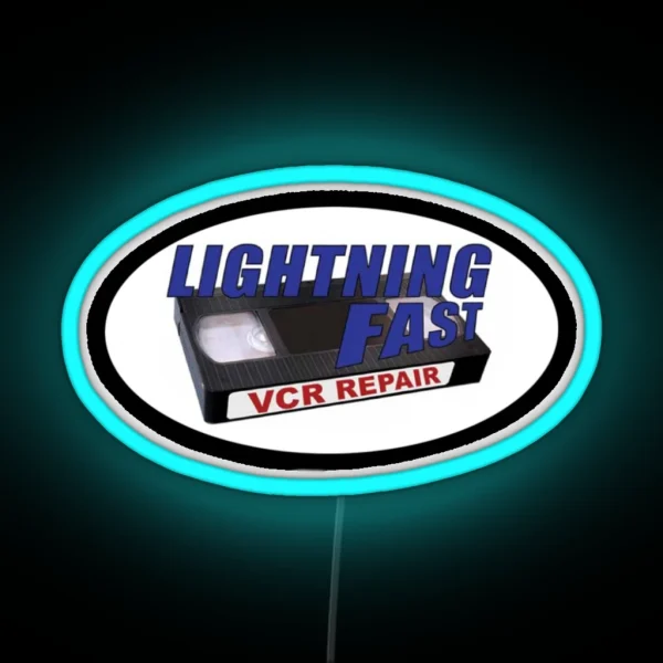 Lightning Fast Vcr Repair RGB Neon Sign