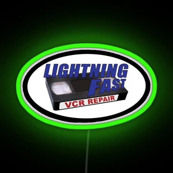 Lightning Fast Vcr Repair RGB Neon Sign