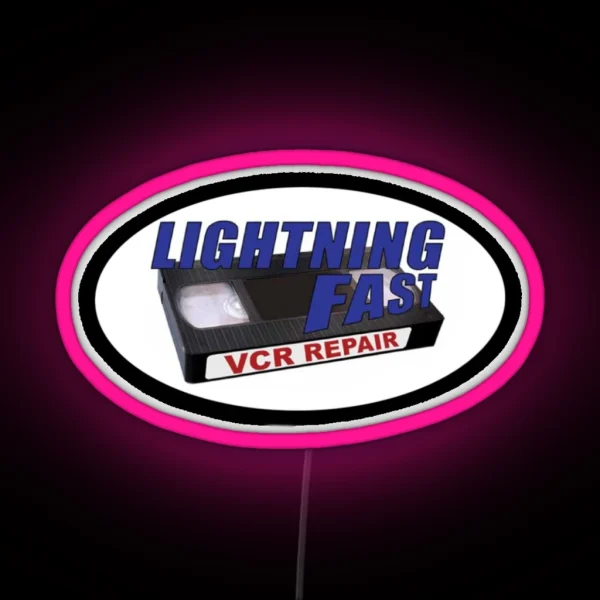 Lightning Fast Vcr Repair RGB Neon Sign