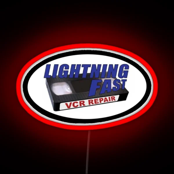 Lightning Fast Vcr Repair RGB Neon Sign