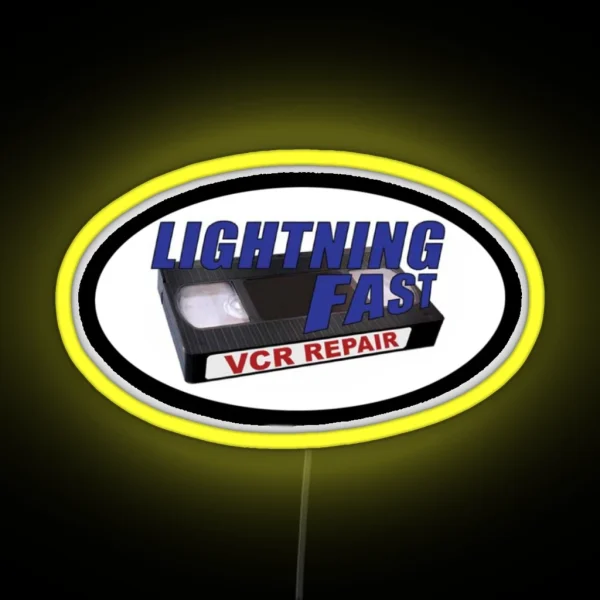 Lightning Fast Vcr Repair RGB Neon Sign