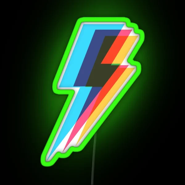 Lightning Kaleidoscope 4 RGB Neon Sign