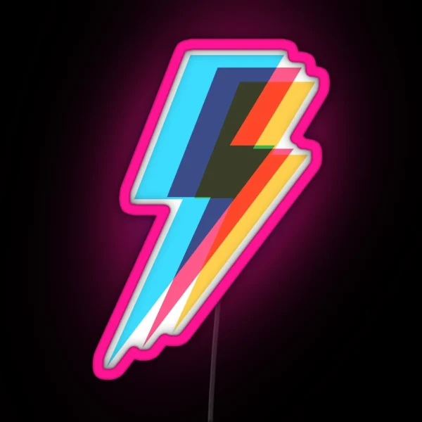 Lightning Kaleidoscope 4 RGB Neon Sign