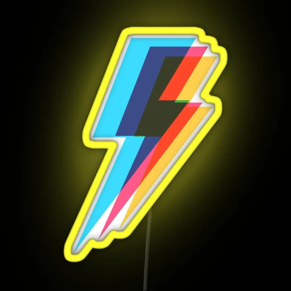 Lightning Kaleidoscope 4 RGB Neon Sign