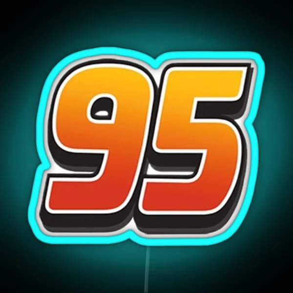 Lightning Mcqueen Cars 95 Classic RGB Neon Sign