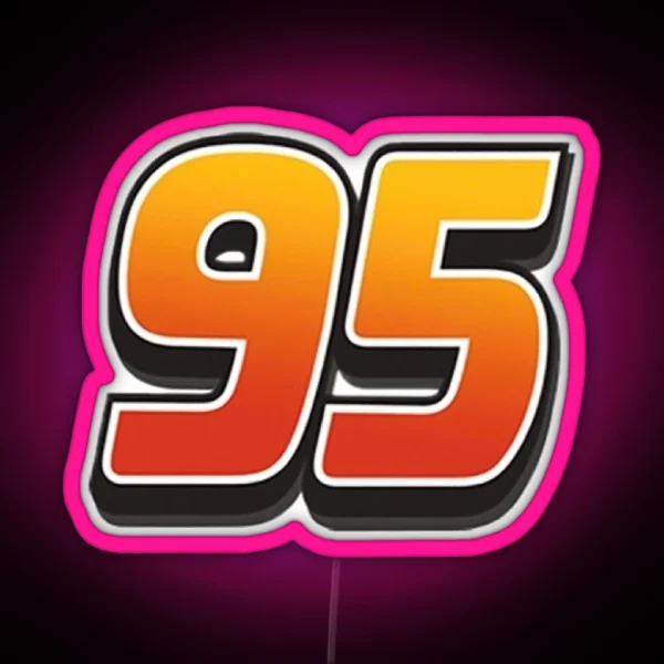 Lightning Mcqueen Cars 95 Classic RGB Neon Sign