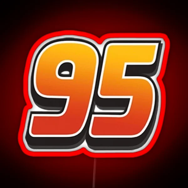 Lightning Mcqueen Cars 95 Classic RGB Neon Sign