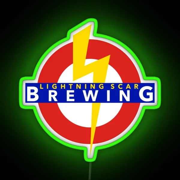 Lightning Scar Brewing RGB Neon Sign