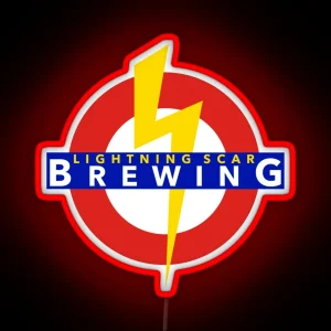 Lightning Scar Brewing RGB Neon Sign