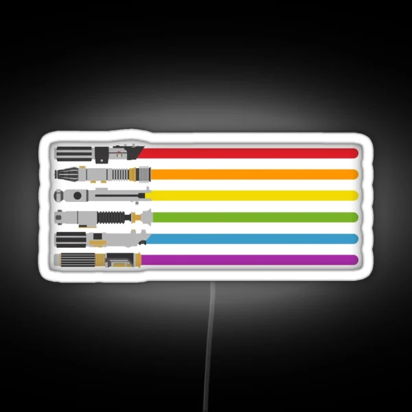 Lightsaber Rainbow RGB Neon Sign