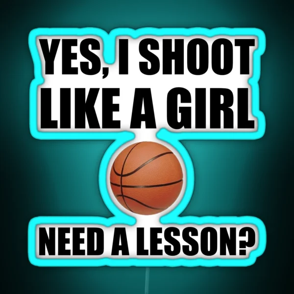Like A Girl Basketball RGB Neon Sign