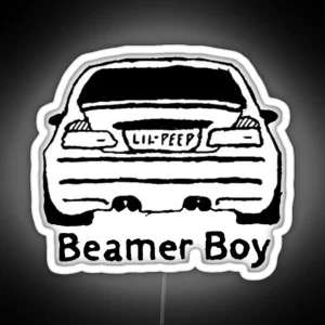 Lil Peep And Lil Tracy Beamer Boy Car Design RGB Neon Sign