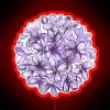 Soft lilac glow illuminates any space with vibrant neon ambiance.