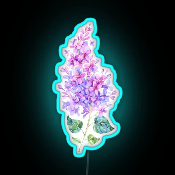 Lilac Spray RGB Neon Sign