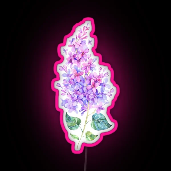 Lilac Spray RGB Neon Sign
