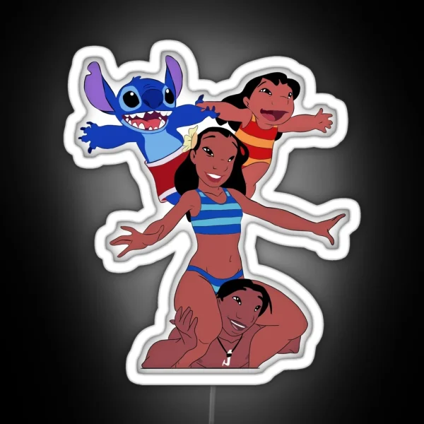 Lilo And Stitch RGB Neon Sign