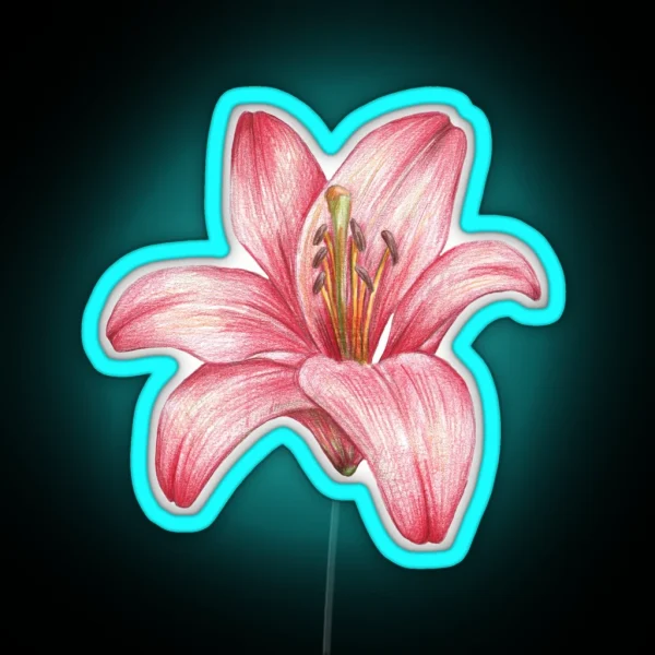 Lily Flower RGB Neon Sign