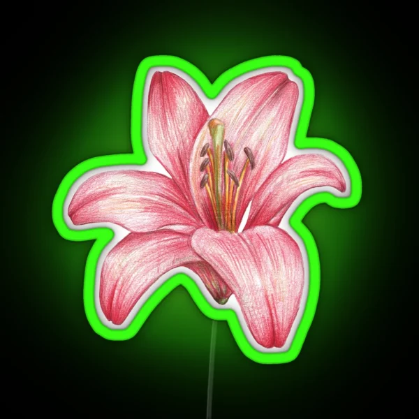 Lily Flower RGB Neon Sign
