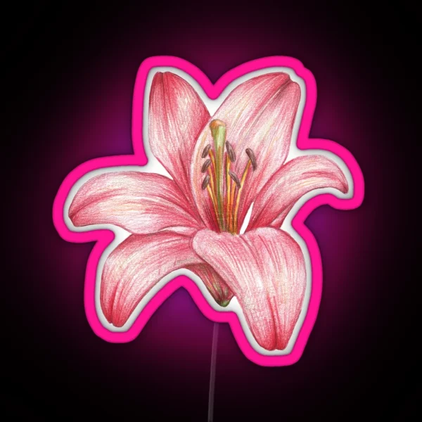 Lily Flower RGB Neon Sign