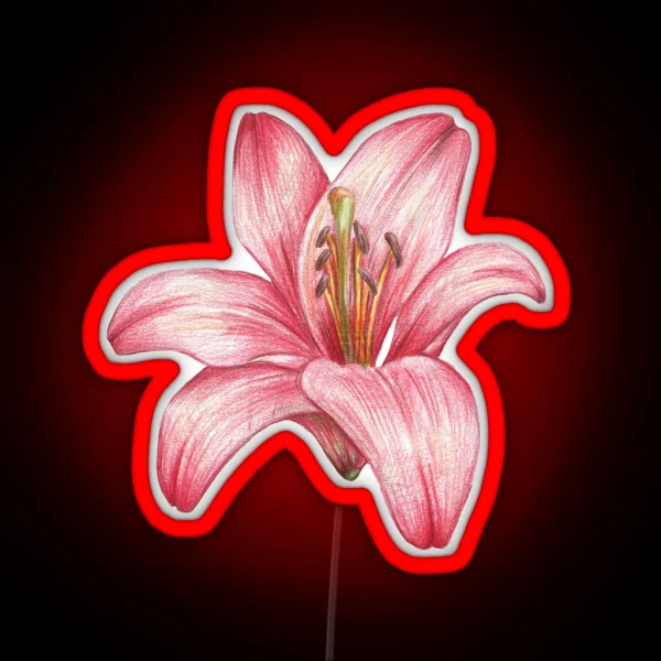 Lily Flower RGB Neon Sign