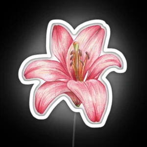 Lily Flower RGB Neon Sign