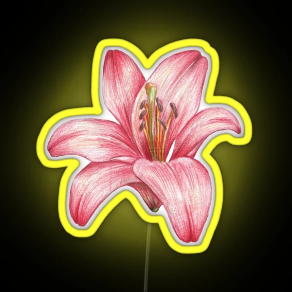 Lily Flower RGB Neon Sign