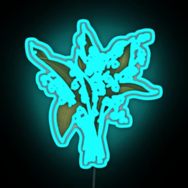 Lily Of The Valley Bouquet RGB Neon Sign