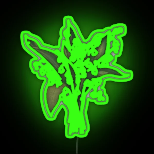 Lily Of The Valley Bouquet RGB Neon Sign