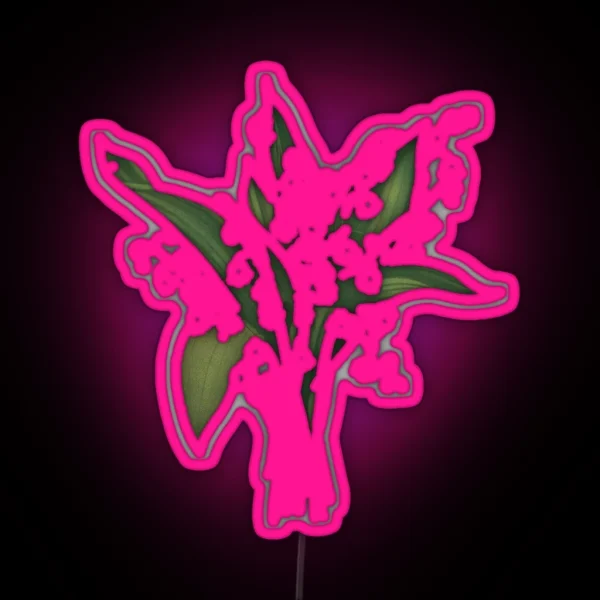 Lily Of The Valley Bouquet RGB Neon Sign
