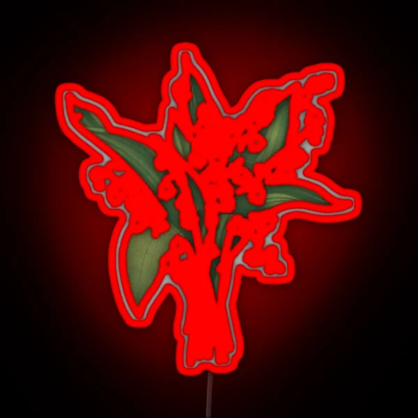 Lily Of The Valley Bouquet RGB Neon Sign