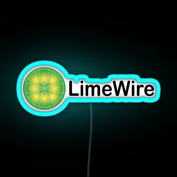 Limewire Led Retro Kazaa Napster Startups 90s RGB Neon Sign