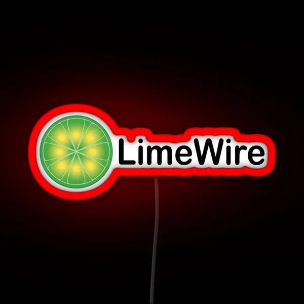 Limewire Led Retro Kazaa Napster Startups 90s RGB Neon Sign