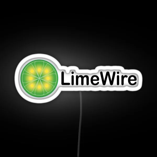 Limewire Led Retro Kazaa Napster Startups 90s RGB Neon Sign