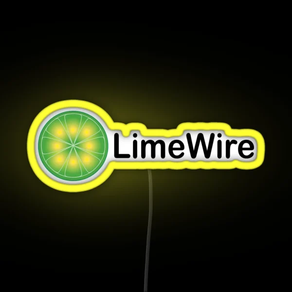 Limewire Led Retro Kazaa Napster Startups 90s RGB Neon Sign
