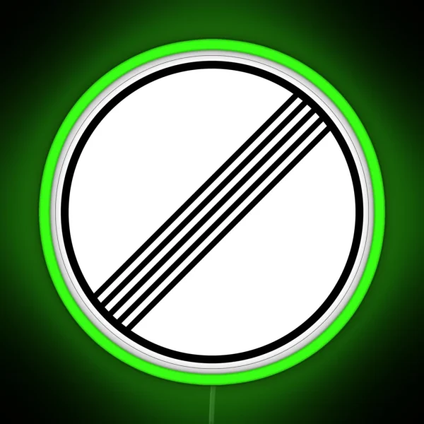 Limits No Longer Apply Autobahn Sign RGB Neon Sign