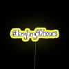 Vibrant RGB neon LED display with customizable 40-hour operation mode.